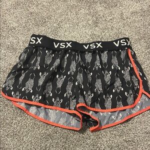 Victoria's Secret Black and pink Zebra Print Shorts